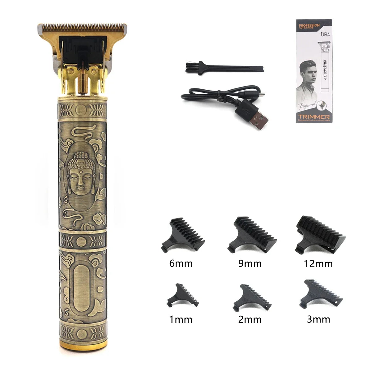 Máquina vintage t9 portátil recarregável