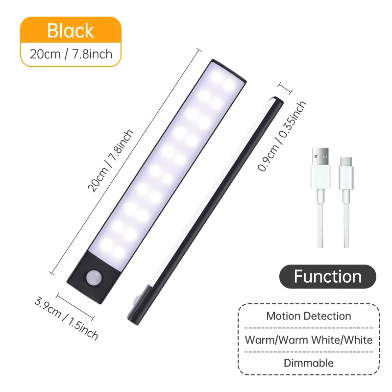Luz noturna led sem fio
