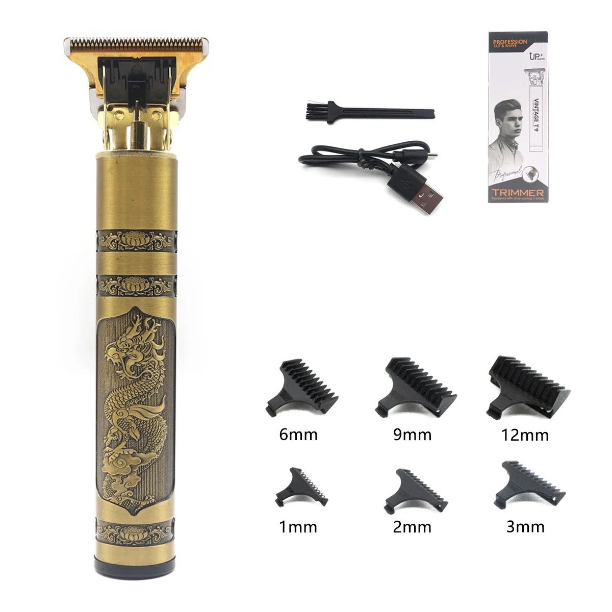 Máquina vintage t9 portátil recarregável