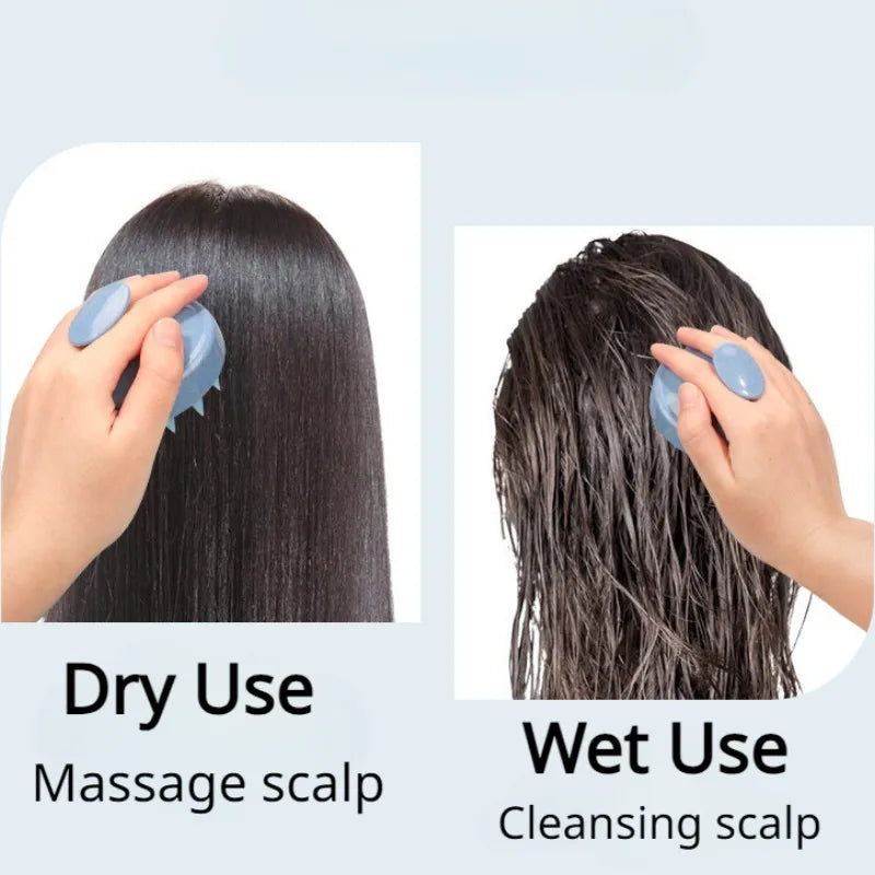 Escova de shampoo de silicone